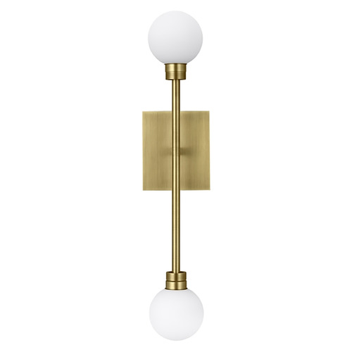 Visual Comfort Modern Collection Mara LED Wall Sconce in Aged Brass by Visual Comfort Modern 700WSMRAR-LED927