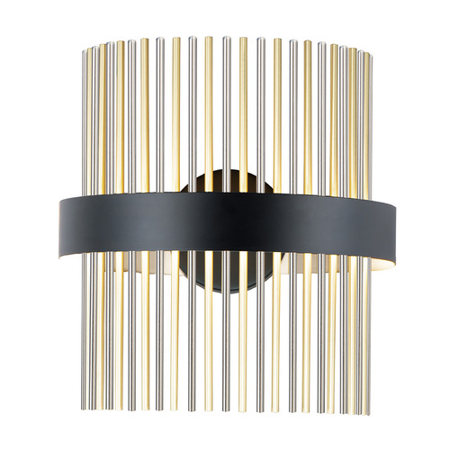 ET2 Lighting Chimes LED Wall Sconce in Black/Nickel/Brass by ET2 Lighting E34201-BKSNSBR