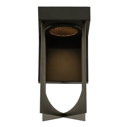 Kalco Lighting Optika Small LED Outdoor Wall Sconce in Matte Black 405221MB