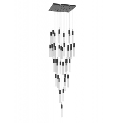 Avenue Lighting Original Glacier Dark Bronze LED Multi-Light Pendant with Rectangle Shade