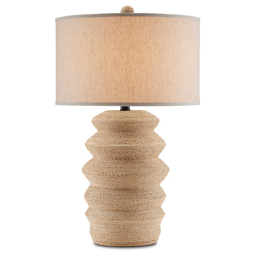 Kavala 33-Inch Table Lamp in Abaca Rope by Currey & Company