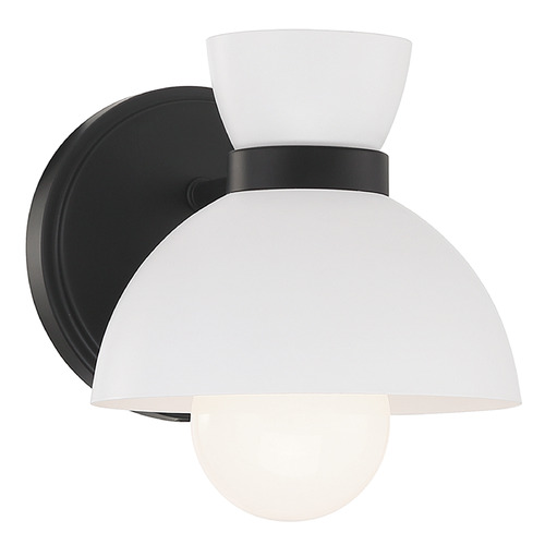 6-Inch Wall Sconce in Matte Black by Meridian