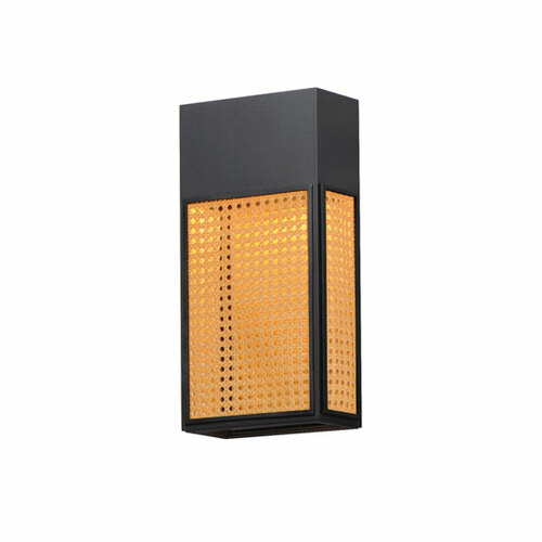 Lattice 16-Inch LED Outdoor Sconce in Black by Maxim Lighting