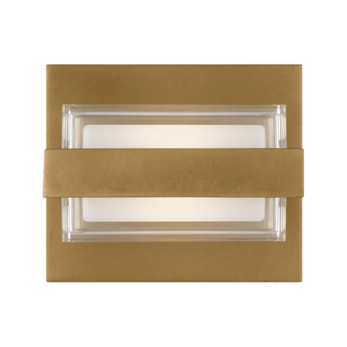 Visual Comfort Modern Collection Visual Comfort Modern Collection Kamden Natural Brass LED Outdoor Wall Light 700BCKMD1NB-LED930