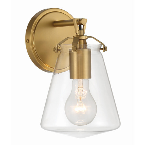 Crystorama Lighting Voss Luxe Gold Sconce