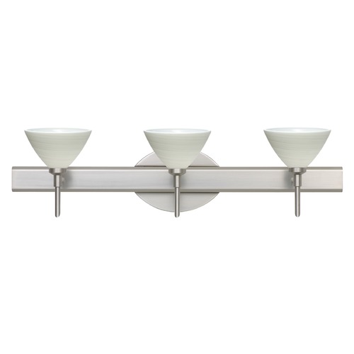 Besa Lighting Domi Satin Nickel LED Bathroom Light