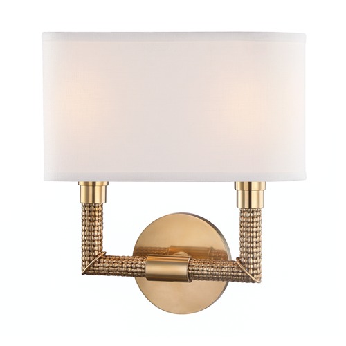 Hudson Valley Lighting Dubois Aged Brass Sconce by Hudson Valley Lighting 1022-AGB