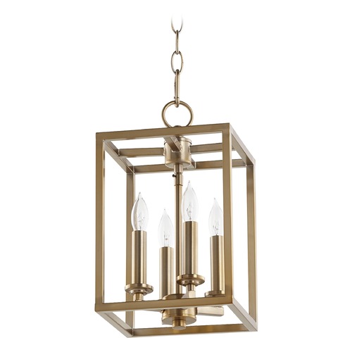 Quorum Lighting Aged Brass Pendant by Quorum Lighting 6731-4-180