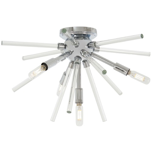 George Kovacs Lighting Spiked Chrome Flush Mount by George Kovacs P1799-077