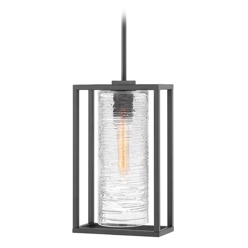 Hinkley Pax 9-Inch Satin Black Outdoor Hanging Light by Hinkley Lighting 1252SK