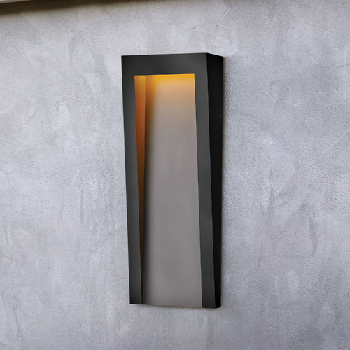 Hinkley Taper Textured Black LED Outdoor Wall Light 3000K by Hinkley Lighting 2145TK