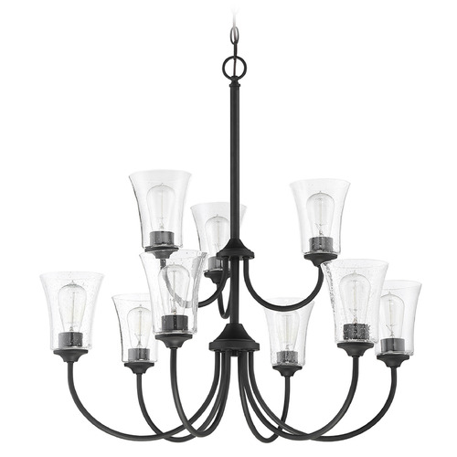 Gwyneth Flat Black Chandelier by Craftmade Lighting