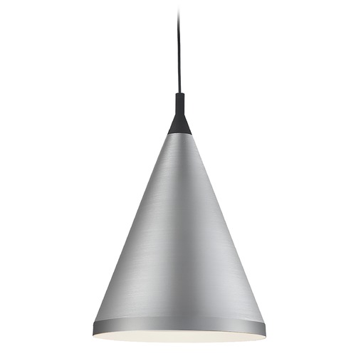 Dorothy Brushed Nickel & Black Pendant by Kuzco Lighting