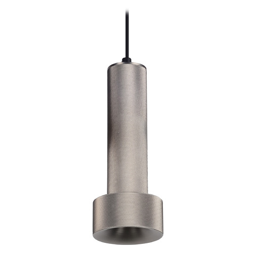 Cicada Knurled Light Grey LED Mini Pendant by Avenue Lighting