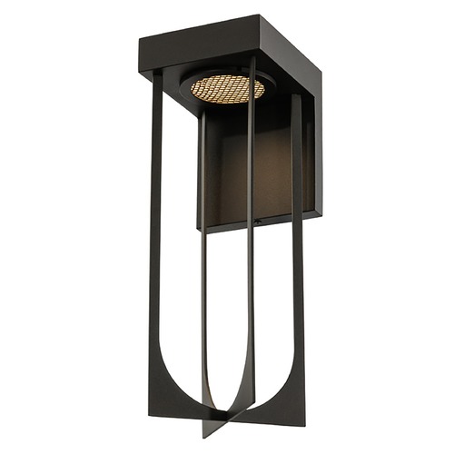 Optika Large LED Outdoor Wall Sconce in Matte Black by Kalco Lighting