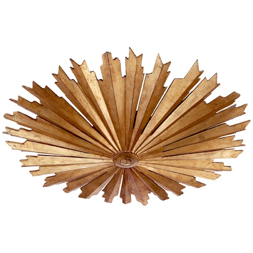 E.F. Chapman Claymore Flush Mount in Gilded Iron by Visual Comfort Signature