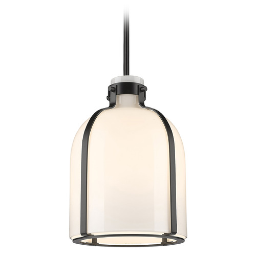 Pearson Matte Black Mini Pendant by Z-Lite