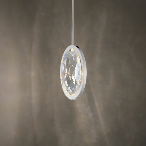 Schonbek Beyond Wonder Crystal LED Mini Pendant in Polished Nickel by Schonbek Beyond BPD38210-PN