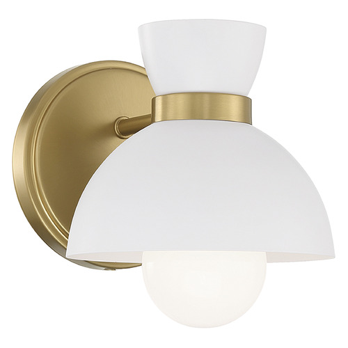 Meridian 6-Inch Wall Sconce in Natural Brass by Meridian M90101NB