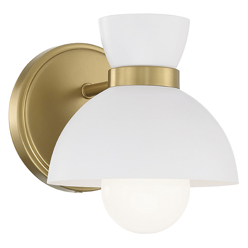 6-Inch Wall Sconce in Natural Brass by Meridian