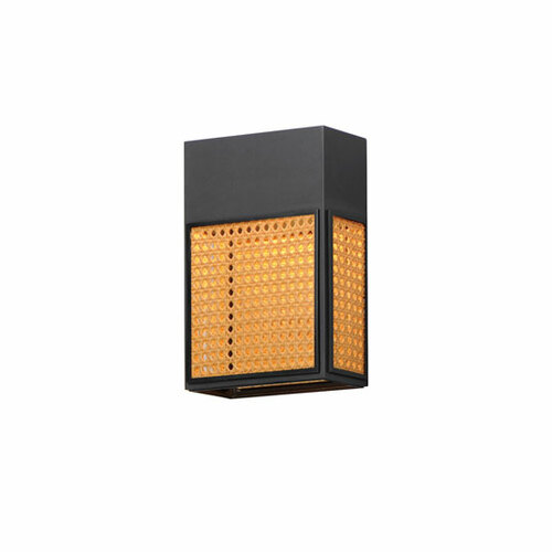 Lattice 12-Inch LED Outdoor Sconce in Black by Maxim Lighting