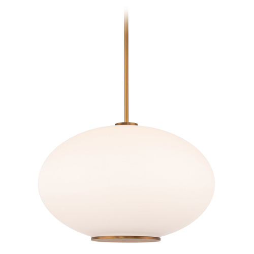 Illusion 16-Inch 3500K LED Pendant in Aged Brass by Modern Forms
