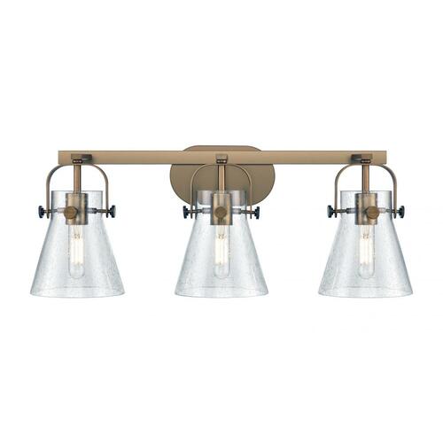 Innovations Lighting Pilaster II Vanity Light in Brushed Brass by Innovations Lighting 423-3W-BB-G411-6SDY