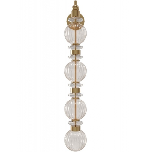 Avra 35-Inch LED Wall Sconce in Aged Brass by Avenue Lighting