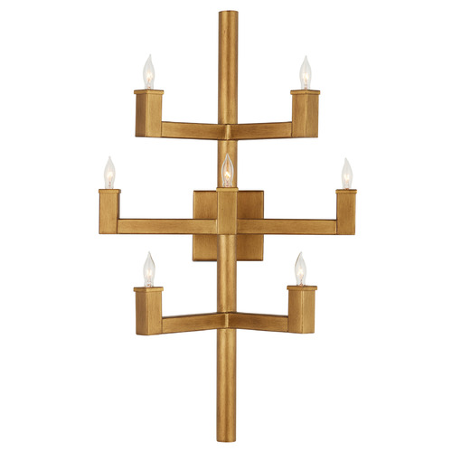 Currey and Company Andre Brass Sconce