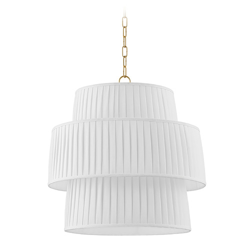 Mitzi By Hudson Valley Rya Aged Brass LED Pendant Light