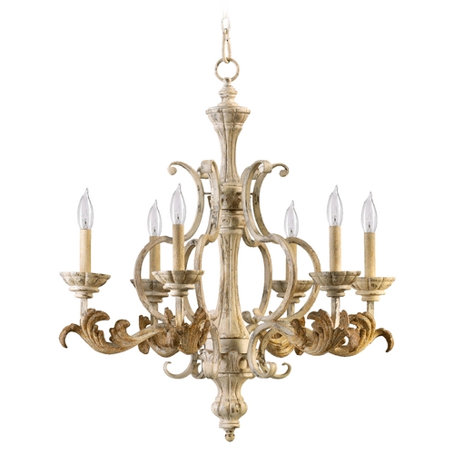 Quorum Lighting Florence Persian White Chandelier by Quorum Lighting 6037-6-70