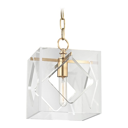 Hudson Valley Lighting Travis Aged Brass Mini Pendant by Hudson Valley Lighting 5909-AGB