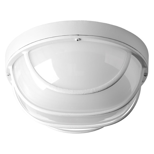 9.50-Inch Round LED Bulkhead Flush Mount in White by Progress Lighting
