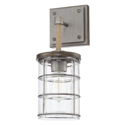 Colby 15.75-Inch Wall Sconce in Urban Grey by Capital Lighting