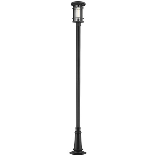 Z-Lite Jordan Black Post Light by Z-Lite 570PHB-557P-BK