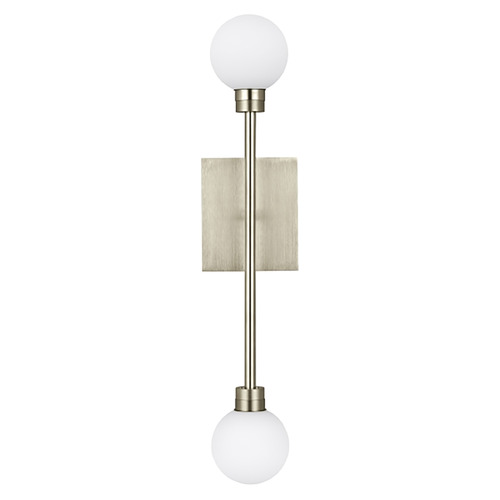 Visual Comfort Modern Collection Mara LED Wall Sconce in Satin Nickel by Visual Comfort Modern 700WSMRAS-LED927