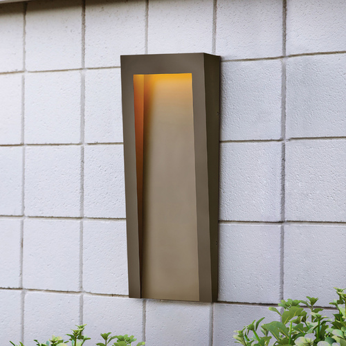 Hinkley Taper Textured Oil Rubbed Bronze LED Outdoor Wall Light 3000K by Hinkley Lighting 2145TR