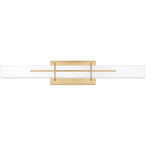 Giselle 28.25-Inch LED Vanity Light in Aged Brass by Quoizel Lighting
