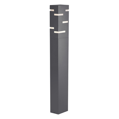 Visual Comfort Modern Collection Sean Lavin Revel 42 LED Outdoor Bollard in Charcoal by VC Modern 700OBRVL83042DHUNVS