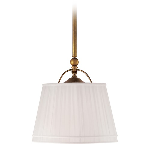 Visual Comfort Signature Collection E.F. Chapman Sloane Shop Light in Antique Brass by Visual Comfort Signature CHC5101ABL