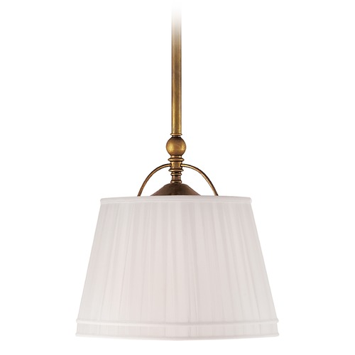 E.F. Chapman Sloane Shop Light in Antique Brass by Visual Comfort Signature