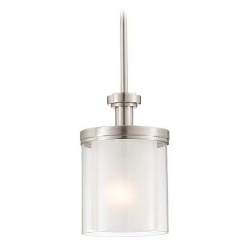 Nuvo Lighting Decker Brushed Nickel Mini Pendant by Nuvo Lighting 60/4648