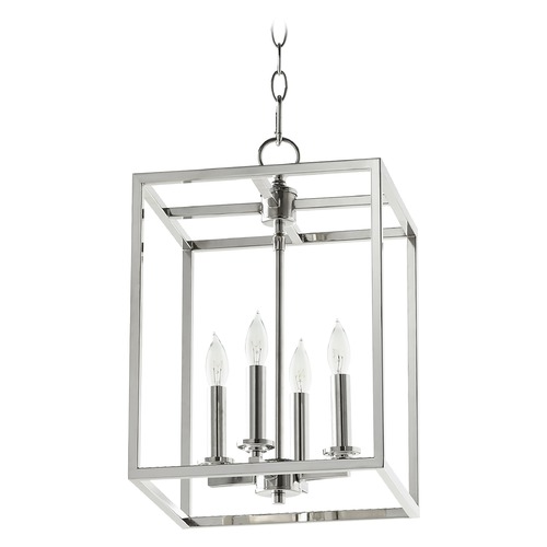 Quorum Lighting Polished Nickel Pendant by Quorum Lighting 6731-4-62