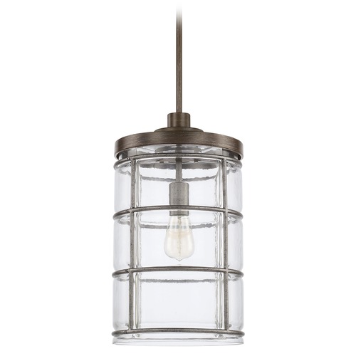 Capital Lighting Colby 9.75-Inch Pendant in Urban Grey by Capital Lighting 329412UG-446