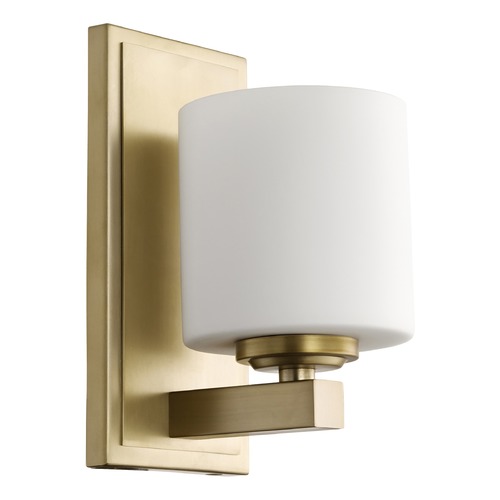 Aged Brass Sconce by Quorum Lighting