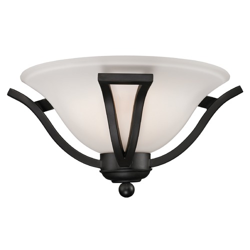 Z-Lite Lagoon Matte Black Sconce by Z-Lite 703-1S-MB