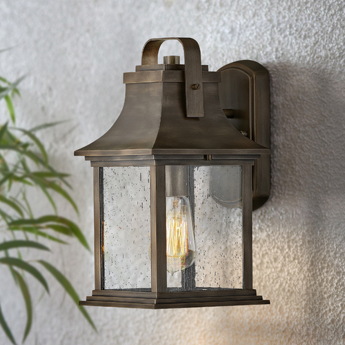 Grant 13.75-Inch Burnished Bronze Outdoor Wall Light by Hinkley Lighting