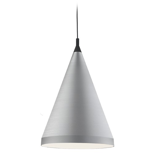 Kuzco Lighting Dorothy Brushed Nickel & Black Pendant by Kuzco Lighting 492722-BN/BK