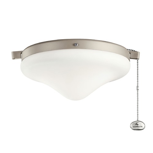 LED 10.25-Inch Wet Fan Light Kit in Antique Satin Silver by Kichler Lighting