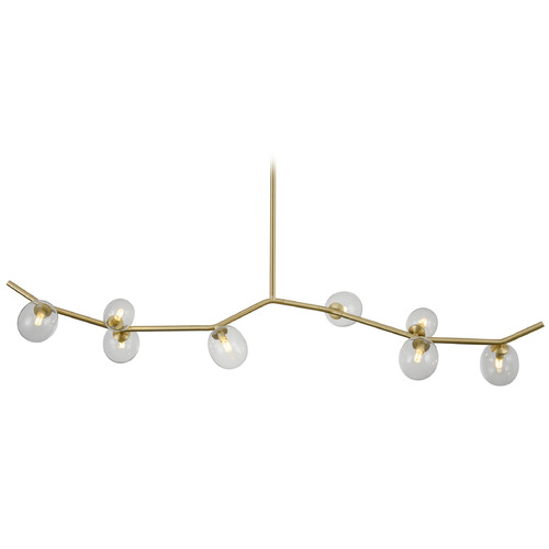 Hampton 61-Inch Brushed Brass Linear Light by Avenue Lighting